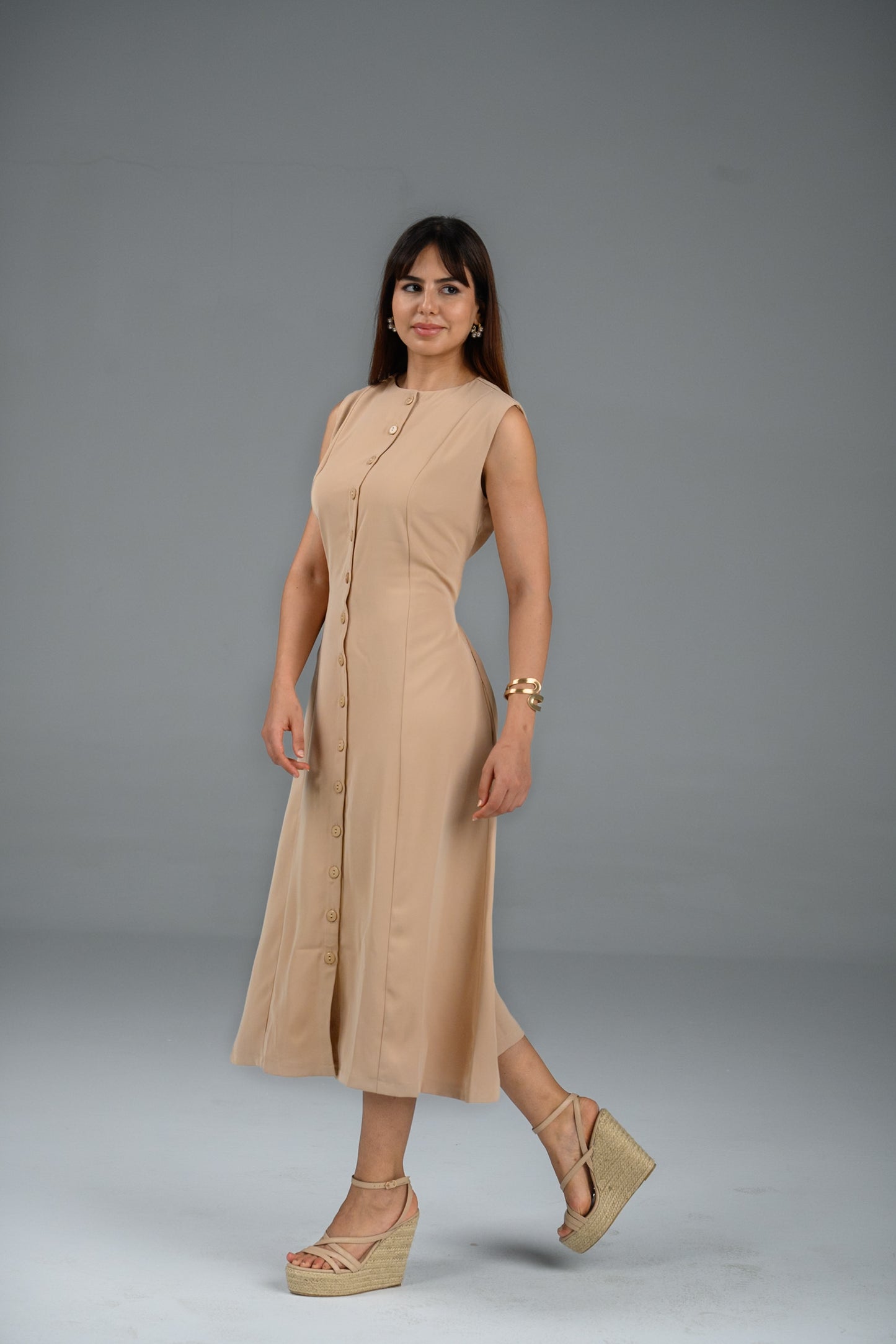 Robe fluide sans manches Luma