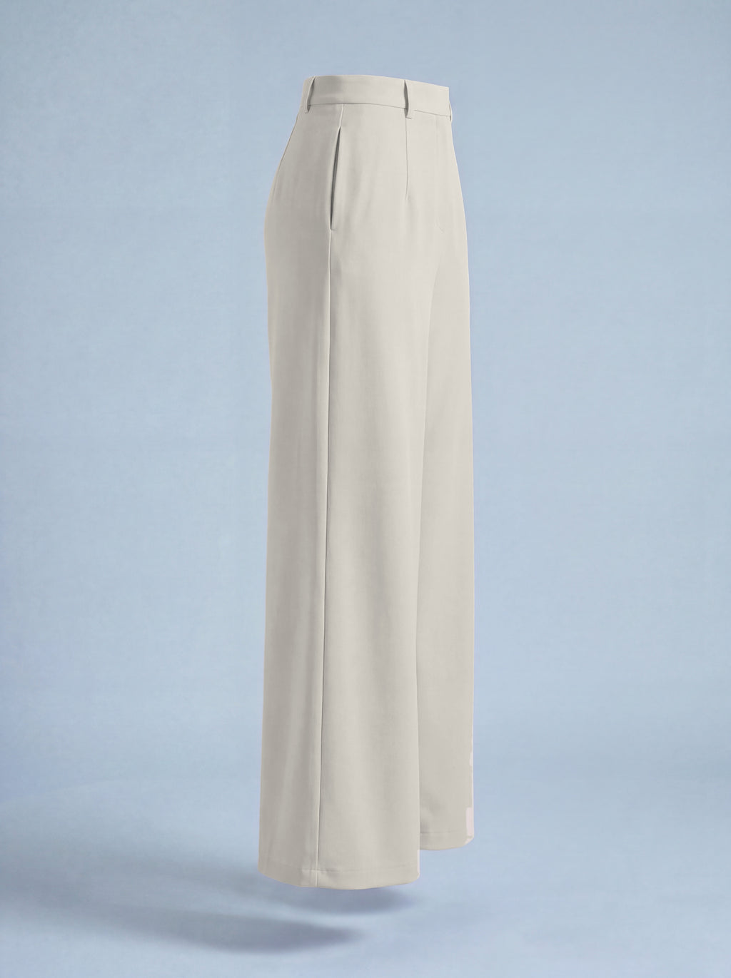 Pantalon Asya écru, vue de profil
