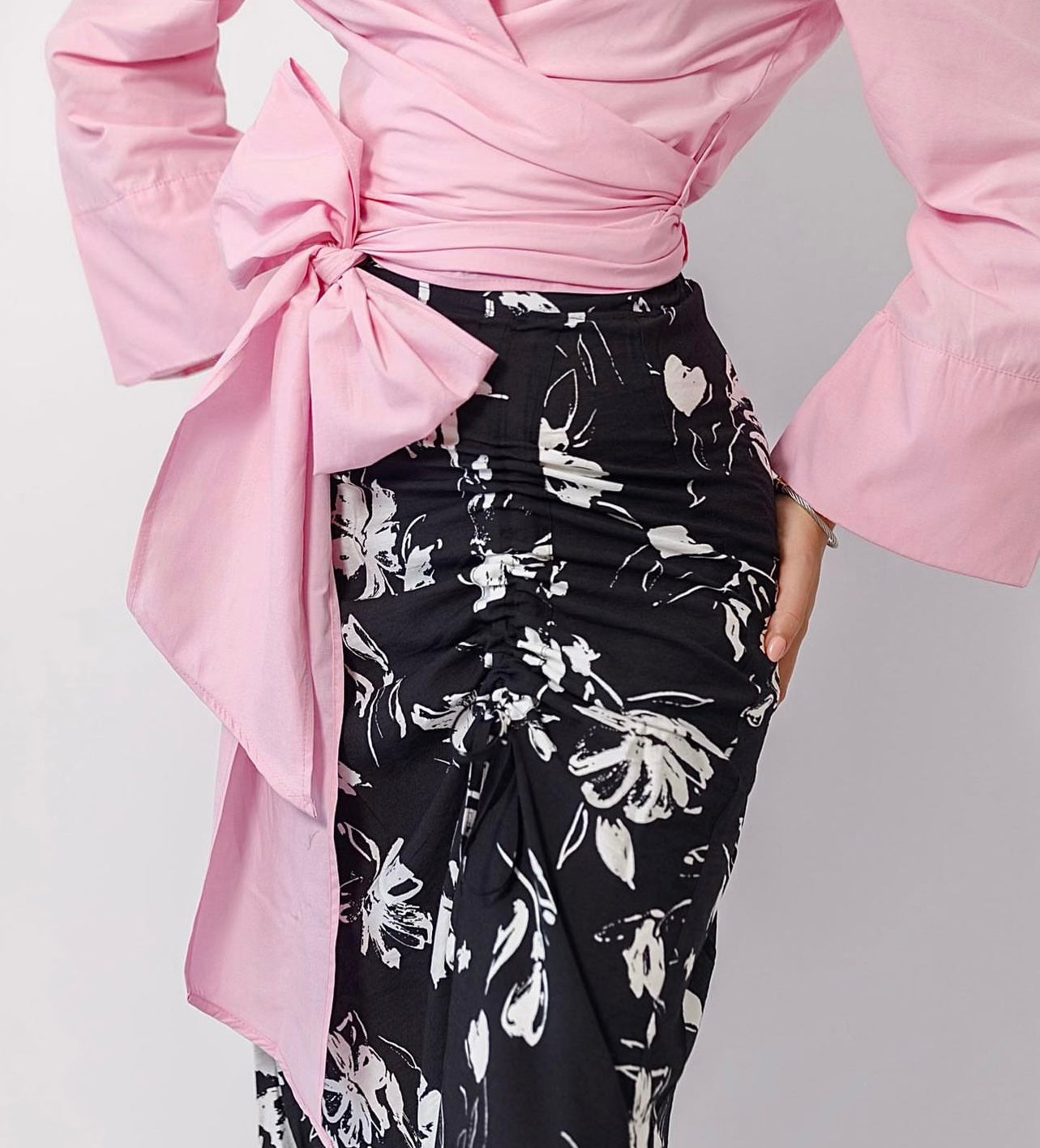 Chemise Croisée – Chemise femme Labelnou – vue 2 الصورة الرئيسية