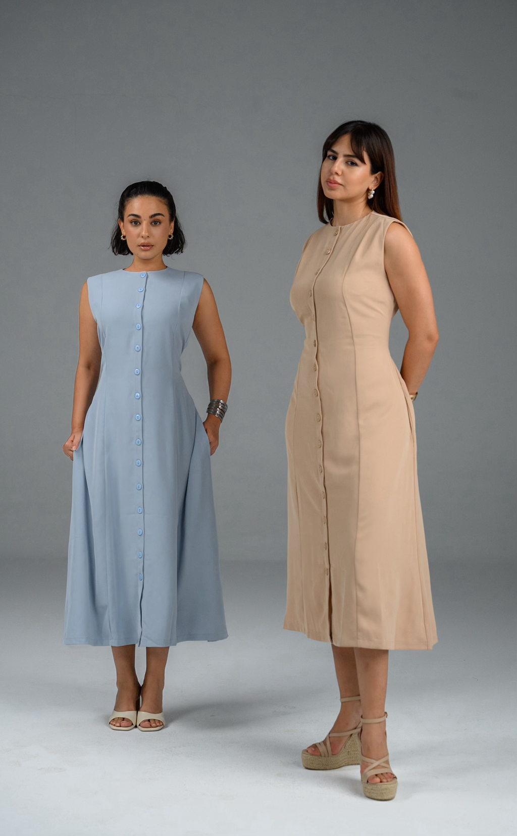 Robe fluide sans manches Luma