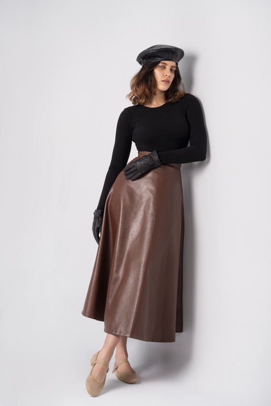 LuxeAura Maxi Skirt
