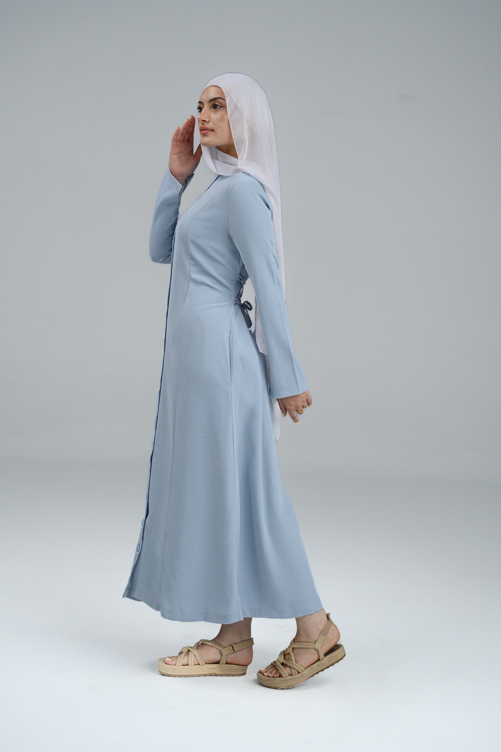 Robe à manches longues Lunna – Robe femme Labelnou – vue 2 الصورة الرئيسية