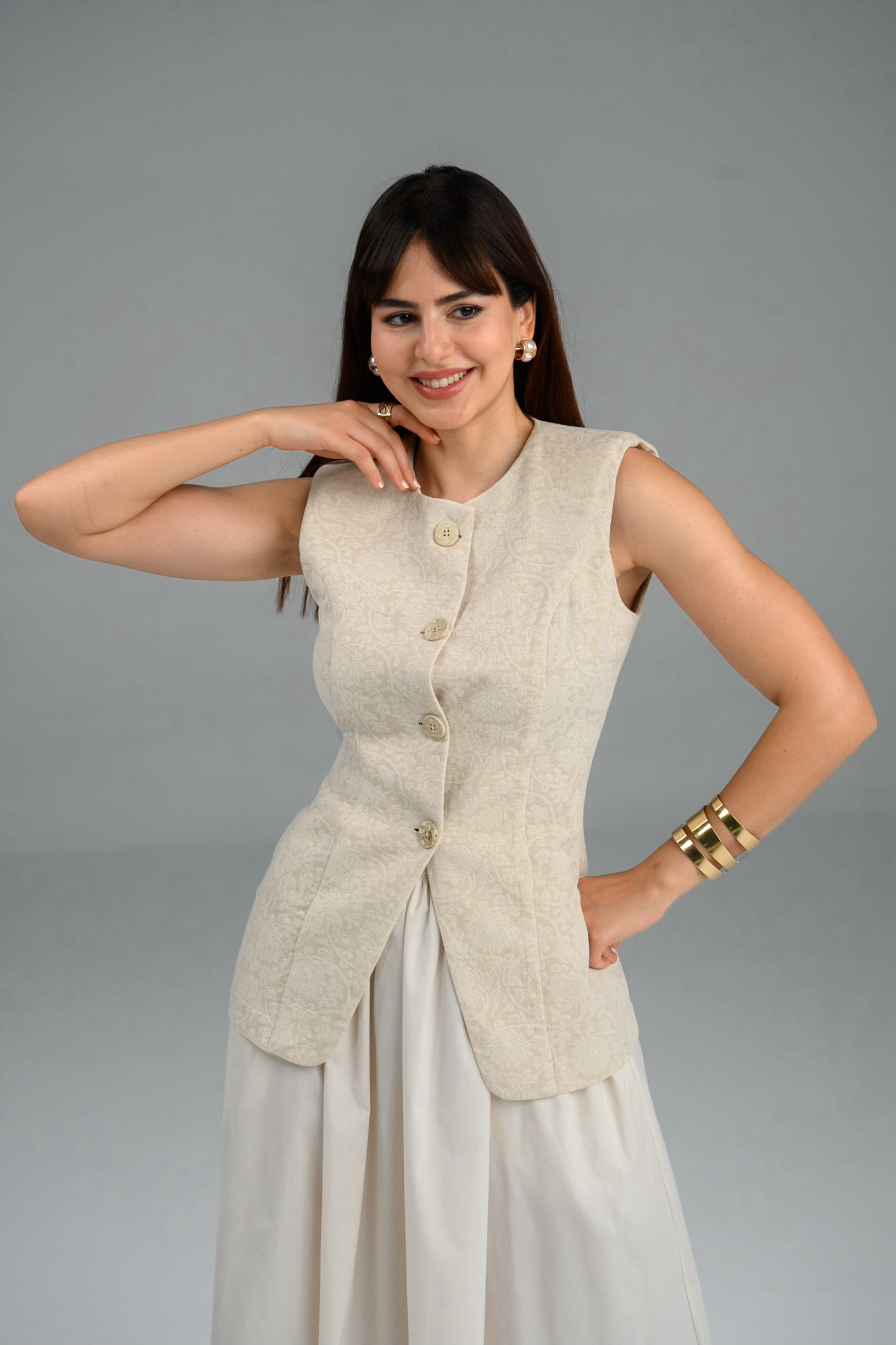 Veste Sablure – Veste femme Labelnou – vue 2 الصورة الرئيسية