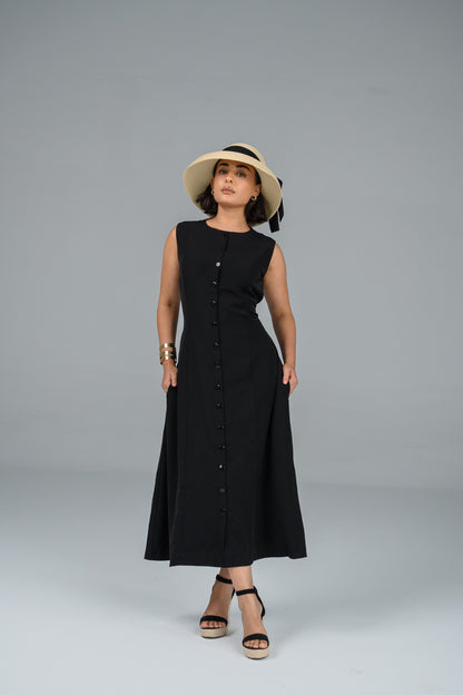 Robe fluide sans manches Luma