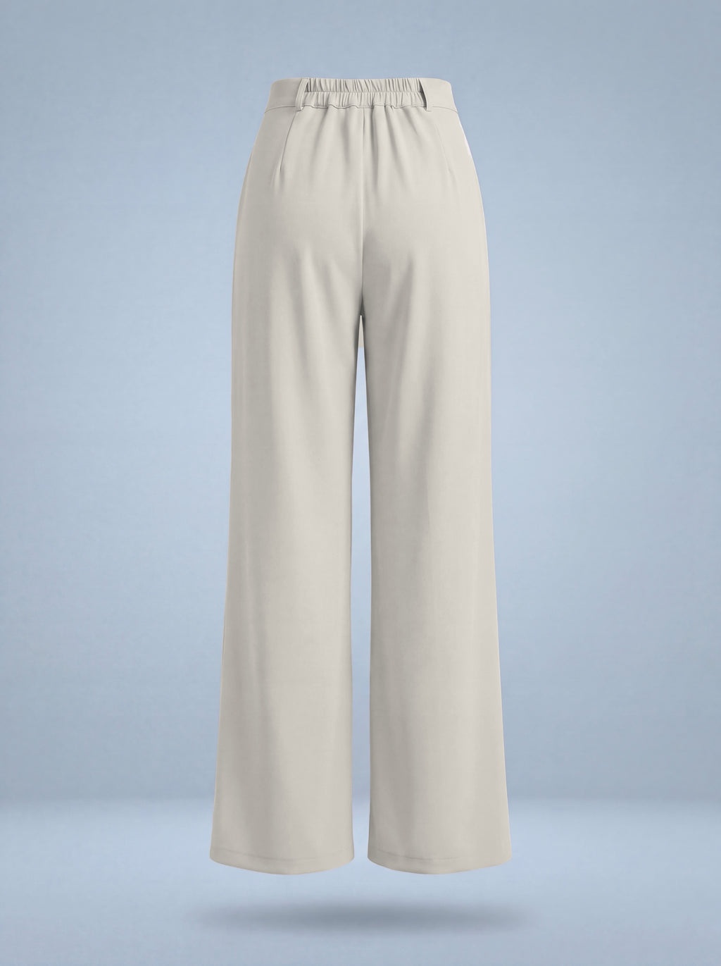 Pantalon Asya écru, dos élastiqué