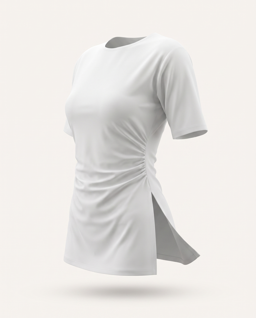 The Daily Top Short Sleeve - Blanc mannequin invisible
