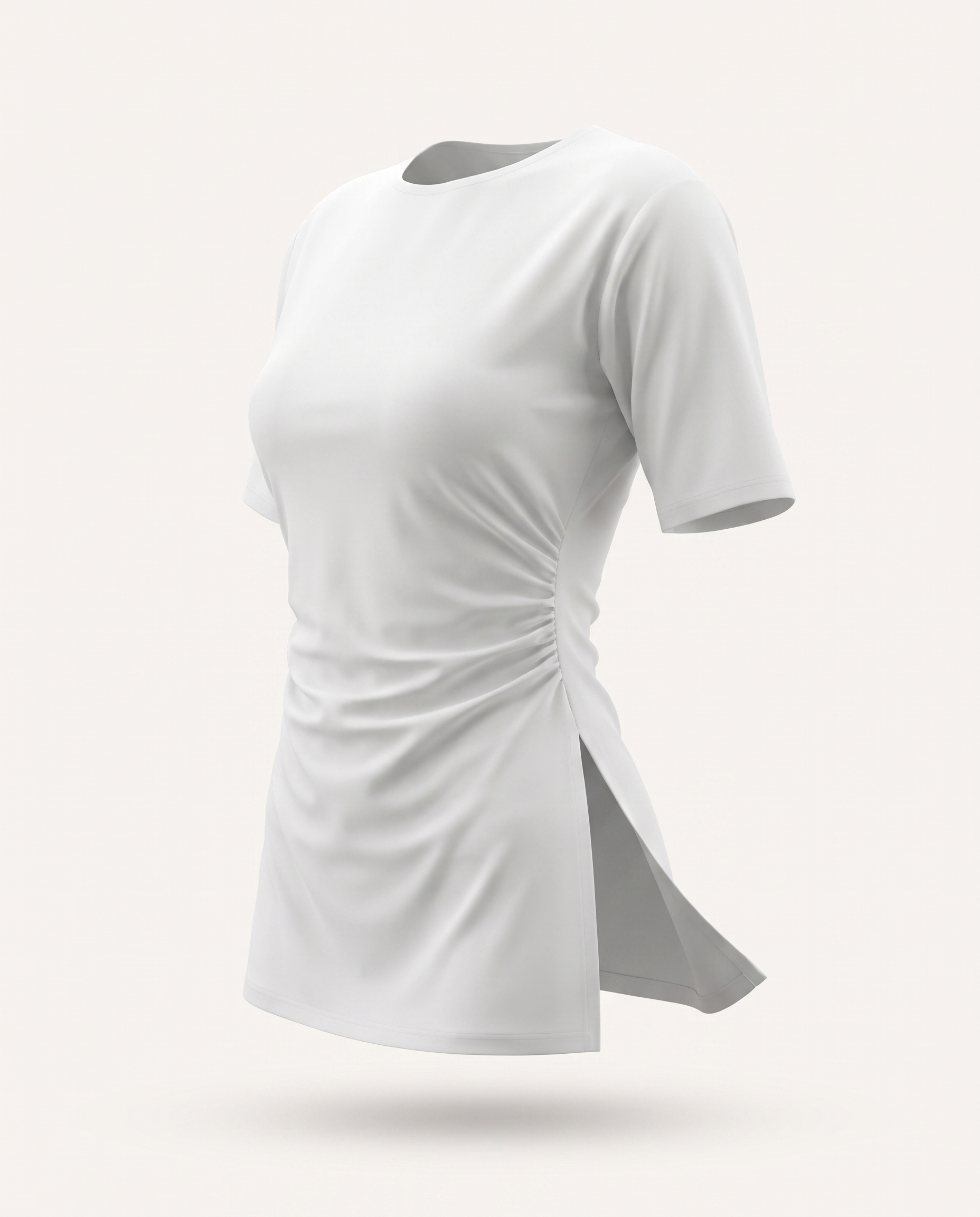 The Daily Top Short Sleeve - Blanc mannequin invisible