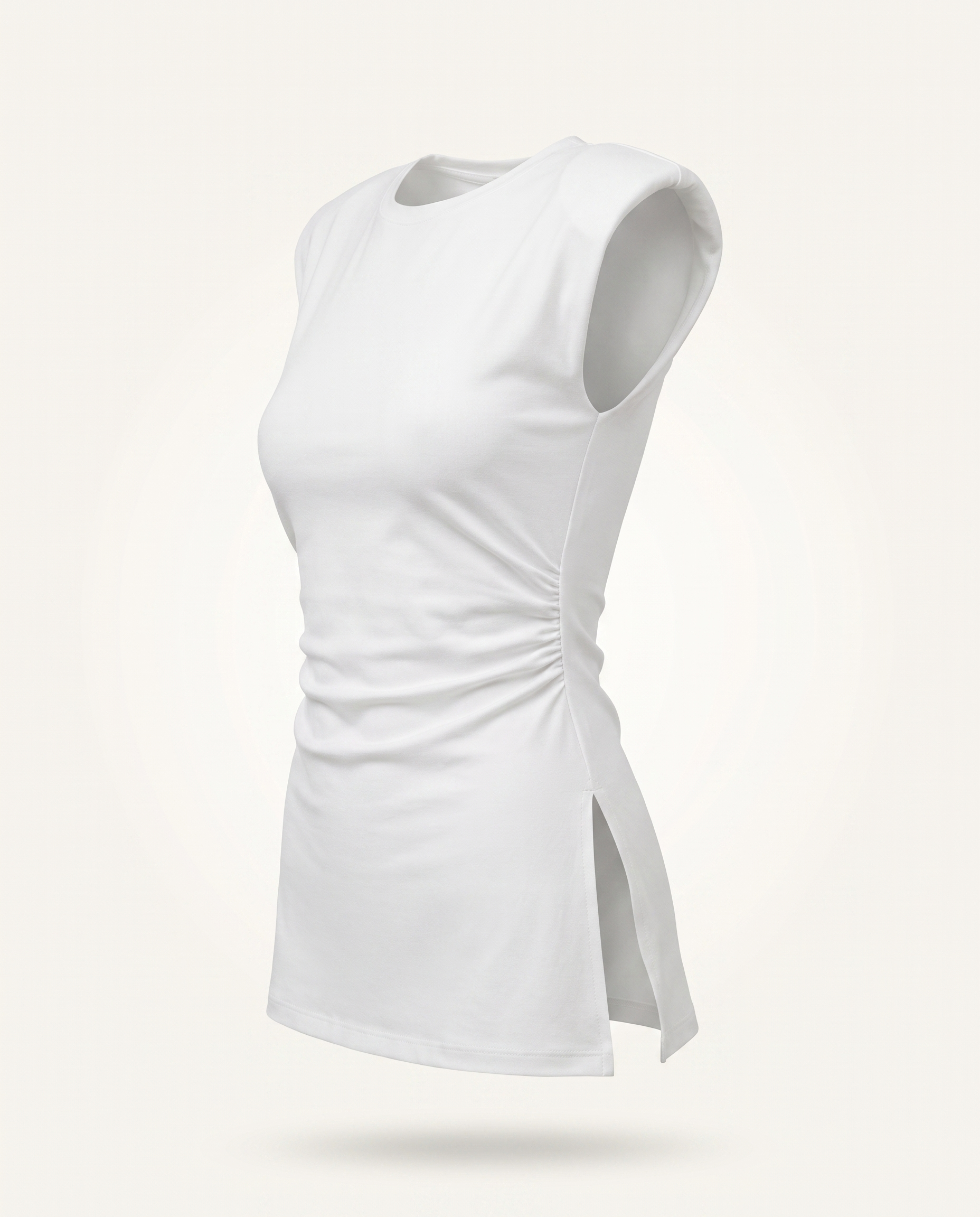 The Daily Top Sleeveless - Blanc mannequin invisible Main image