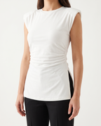 The Daily Top Sleeveless - Blanc porte