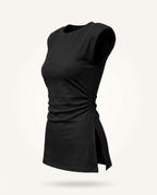 The Daily Top Sleeveless - Noir mannequin invisible