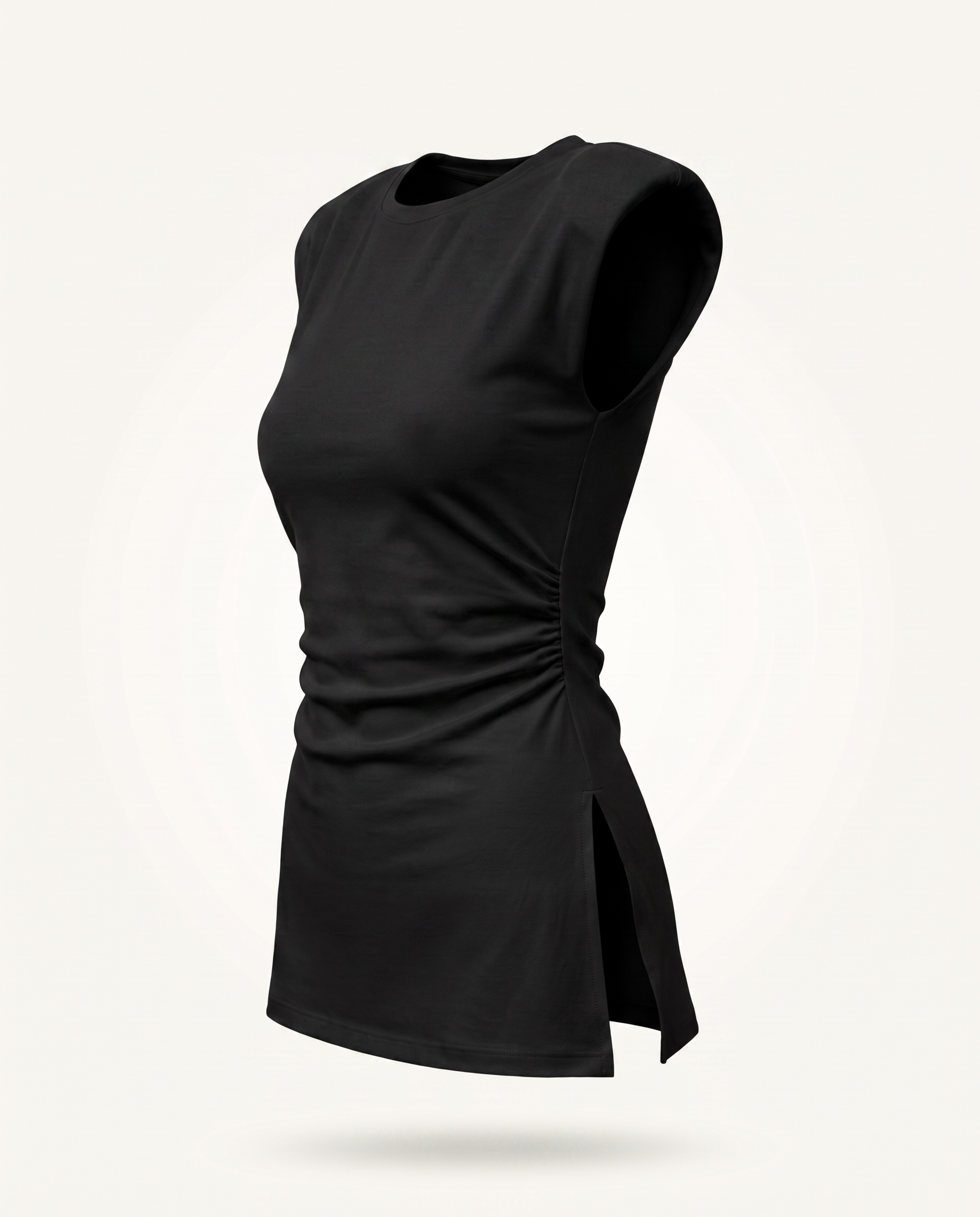 The Daily Top Sleeveless - Noir mannequin invisible