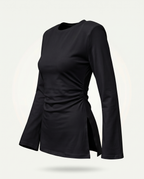 The Daily Top Long Sleeve - Noir mannequin invisible