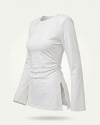 The Daily Top Long Sleeve - Blanc mannequin invisible