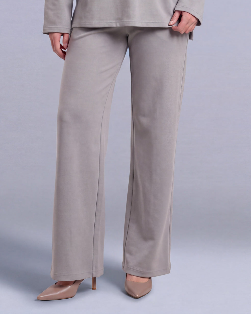 Ligne pants Labelnou : pantalon large femme, coloris gris
