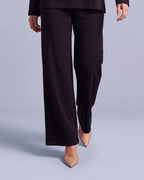 Ligne pants Labelnou : pantalon large femme, coloris noir