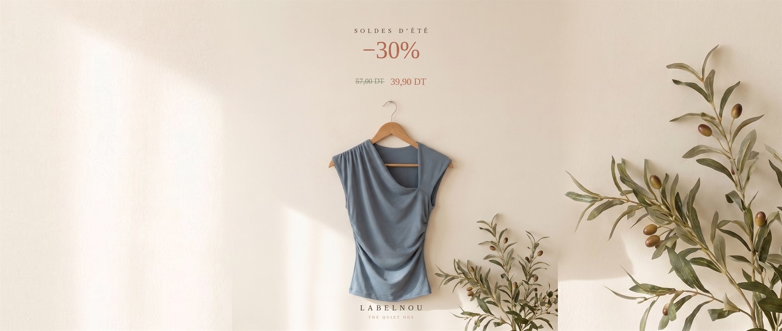 Soldes d'été Labelnou : top Lyra à -30%, 39,90 DT au lieu de 57,00 DT