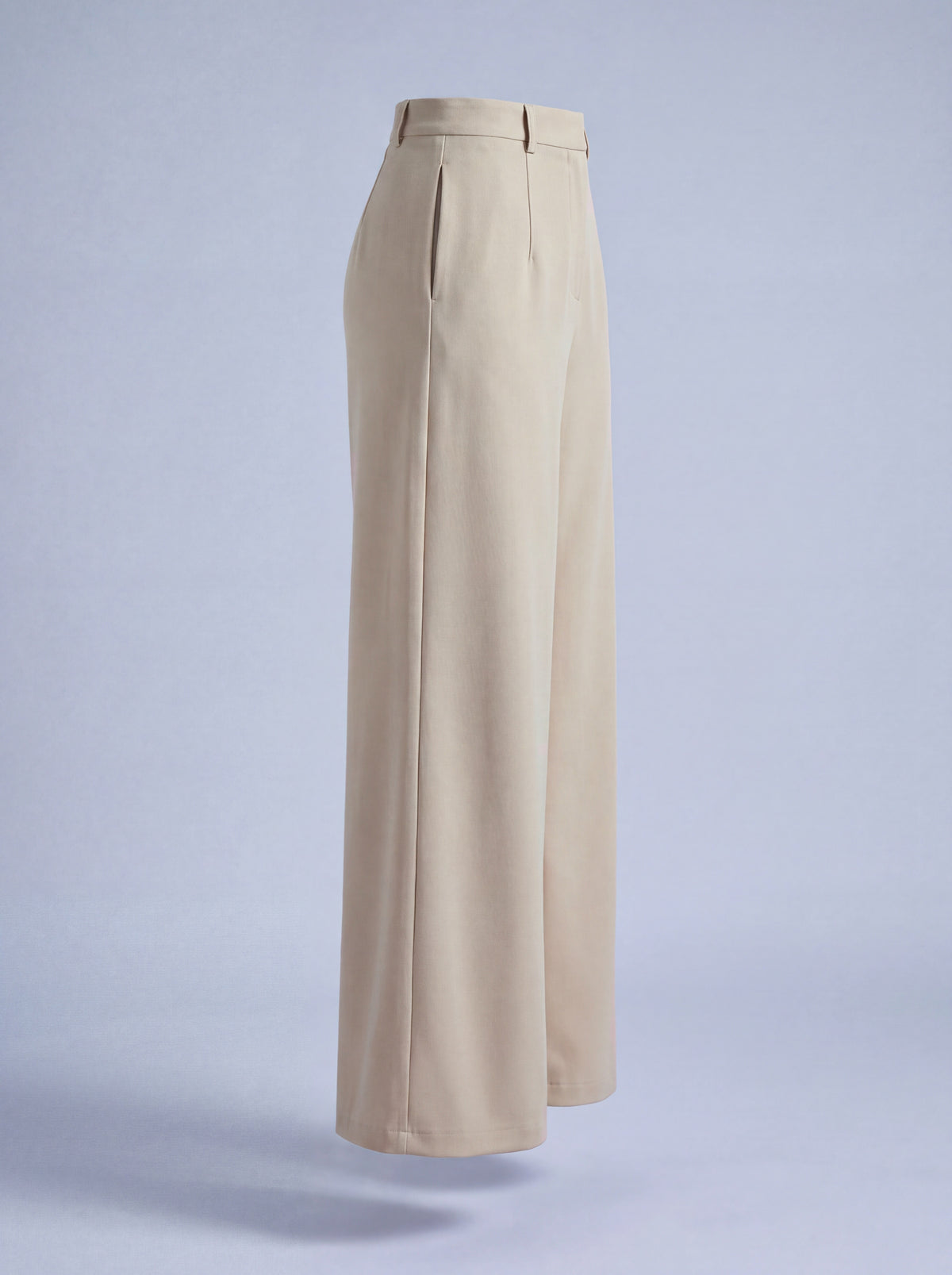 Pantalon Asya beige, vue de profil